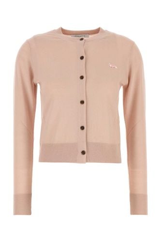 Maison Kitsuné Pink Wool Cardigan - Maison Kitsuné - Modalova