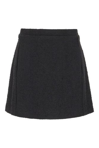 Pinko Black Cotton Blend Mini Skirt - Pinko - Modalova