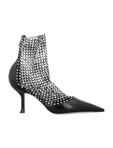 Decollete Sock Crystal Ankle Boots - René Caovilla - Modalova