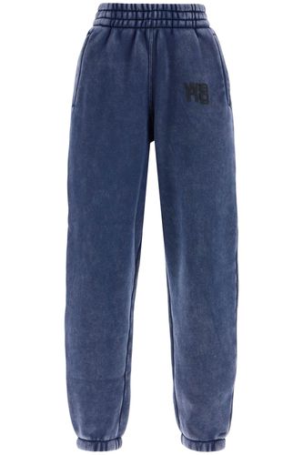 Acid Black Cotton Pants - Alexander Wang - Modalova