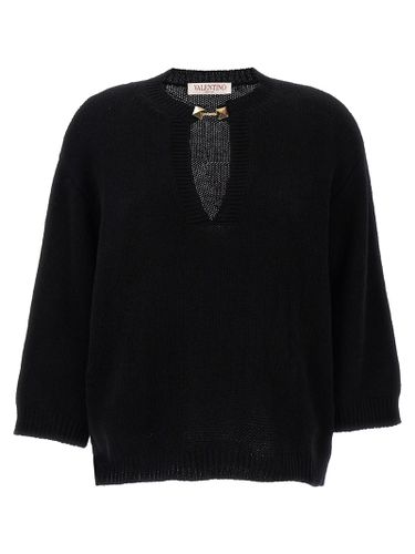 Valentino Studded Detail Sweater - Valentino Garavani - Modalova