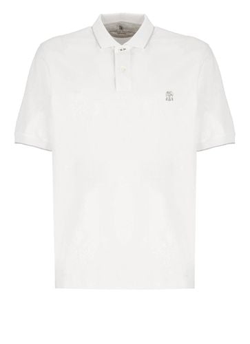 Chest Logo Regular Polo Shirt - Brunello Cucinelli - Modalova