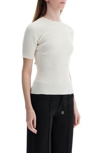 Heritage White Cotton And Wool Sweater - Courrèges - Modalova