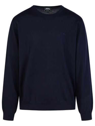 A. P.C. matt Navy Wool Sweater - A.P.C. - Modalova