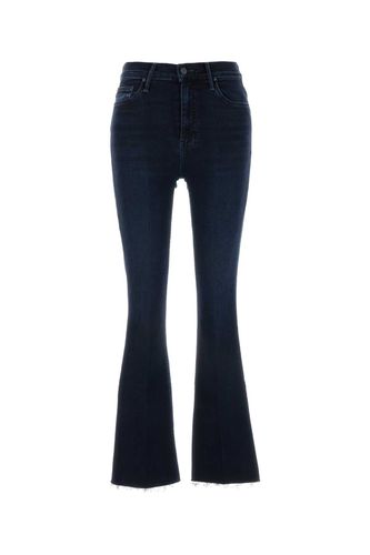 Dark Blue Stretch Denim The Weekender Fray Jeans - Mother - Modalova