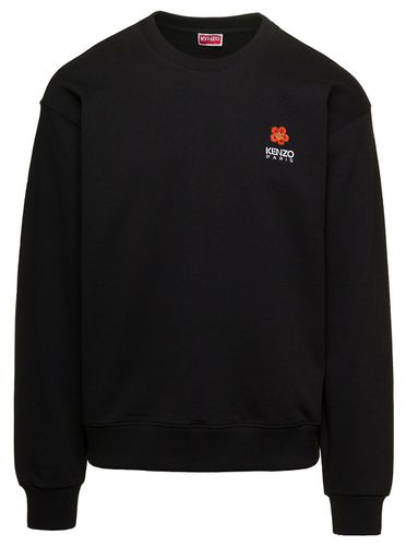 Crewneck Sweatshirt With Logo Patch In Cotton Man - Kenzo - Modalova