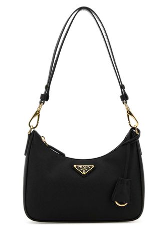 Black Leather Mini Re-edition Shoulder Bag - Prada - Modalova