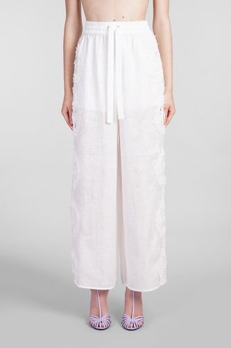 Zimmermann Pants In White Linen - Zimmermann - Modalova