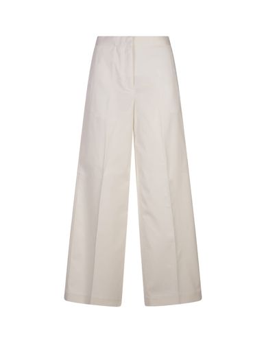 Wide Gabardine Trousers - Fabiana Filippi - Modalova