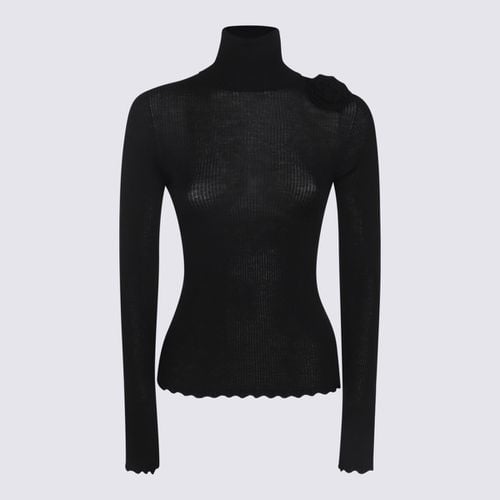 Blumarine Black Wool Knitwear - Blumarine - Modalova