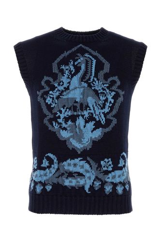Etro Dark Blue Cotton Vest - Etro - Modalova