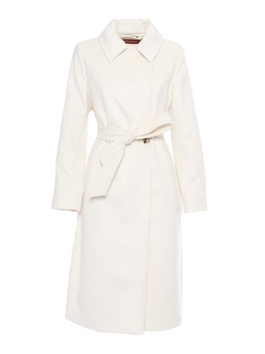 Max Mara Studio Bcollag White Coat - Max Mara Studio - Modalova