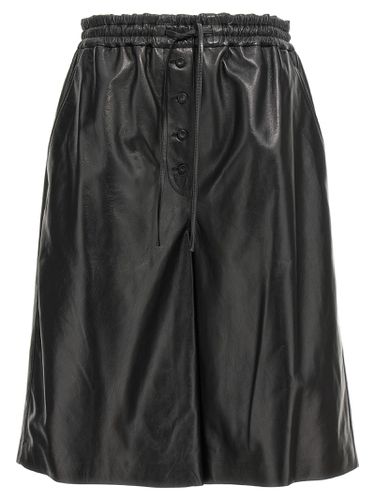 Jil Sander Black Leather Shorts - Jil Sander - Modalova