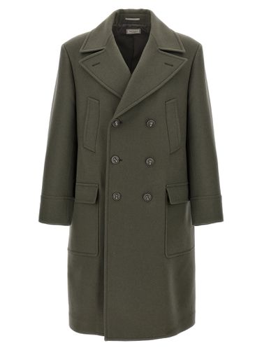 Double-breasted Long Coat - Brunello Cucinelli - Modalova