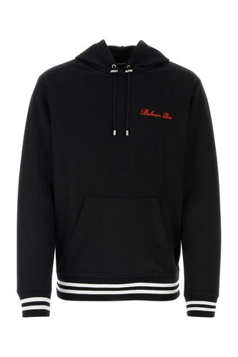 Balmain Black Cotton Sweatshirt - Balmain - Modalova