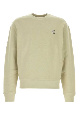 Light Green Cotton Sweatshirt - Maison Kitsuné - Modalova