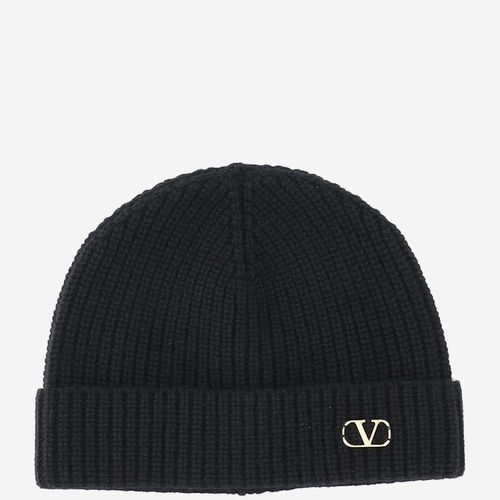 Wool Beanie With Logo - Valentino Garavani - Modalova