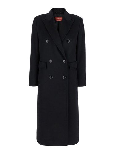 Double-breasted Long-sleeved Coat - Max Mara Studio - Modalova