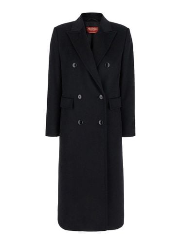 Double-breasted Long-sleeved Coat - Max Mara Studio - Modalova