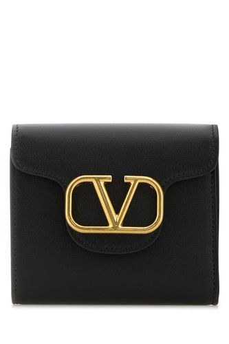 Black Leather Wallet - Valentino Garavani - Modalova