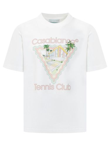 Casablanca Cotton T-shirt With Logo - Casablanca - Modalova