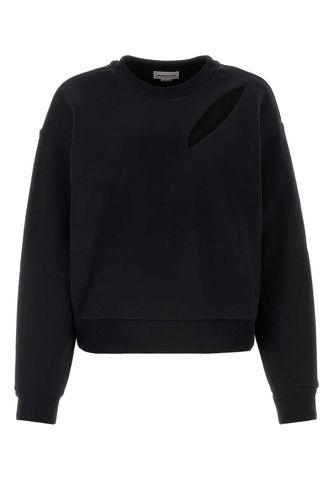 Black Cotton Sweatshirt - Alexander McQueen - Modalova