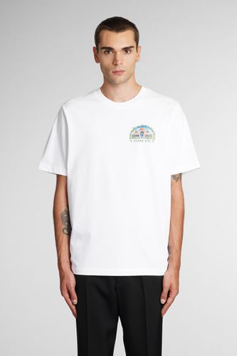 Casablanca T-shirt In White Cotton - Casablanca - Modalova