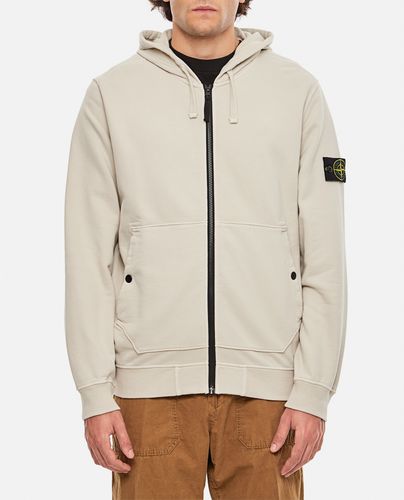 Stone Island Zip-up Cotton Hoodie - Stone Island - Modalova