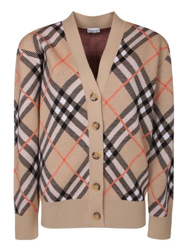 Check Cashmere Cardigan - Burberry - Modalova