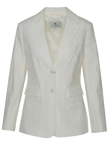 Ivory Cotton Blend Blazer Jacket - Etro - Modalova