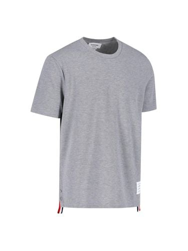 Thom Browne Ribbon Logo T-shirt - Thom Browne - Modalova