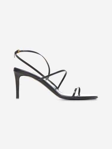 Khaite Black Leather Loop Sandals - Khaite - Modalova