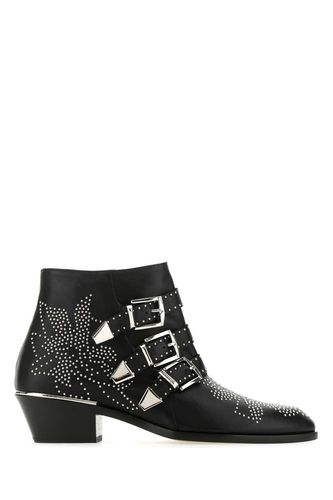 Embellished Nappa Leather Susanna Ankle Boots - Chloé - Modalova