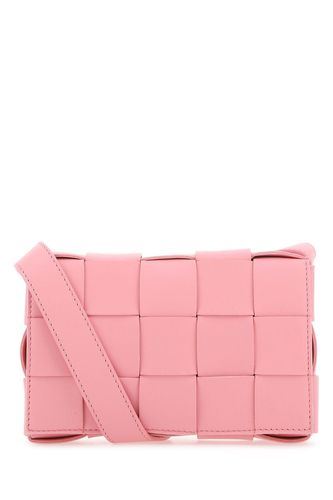 Pink Leather Small Cassette Crossbody Bag - Bottega Veneta - Modalova