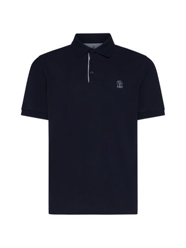 Piquet Polo With Logo - Brunello Cucinelli - Modalova