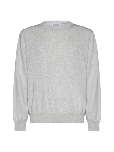 Cotton Jersey Sweater - Brunello Cucinelli - Modalova