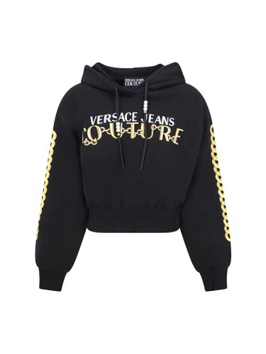 Logo Chain Hoodie - Versace Jeans Couture - Modalova