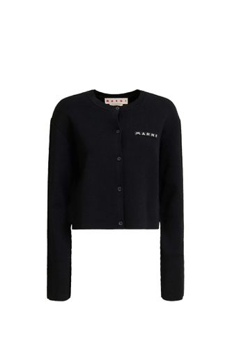 Marni Black Viscose Blend Cardigan - Marni - Modalova