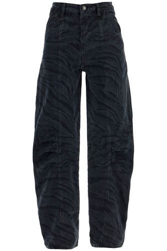 Animal Print Barrel Jeans - Rotate by Birger Christensen - Modalova