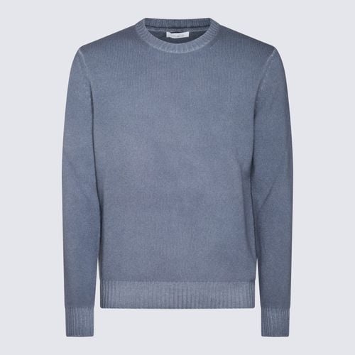 Malo Blue Wool Knitwear - Malo - Modalova