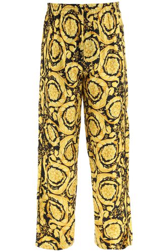 Pajama Pants With Baroque Pattern - Versace - Modalova