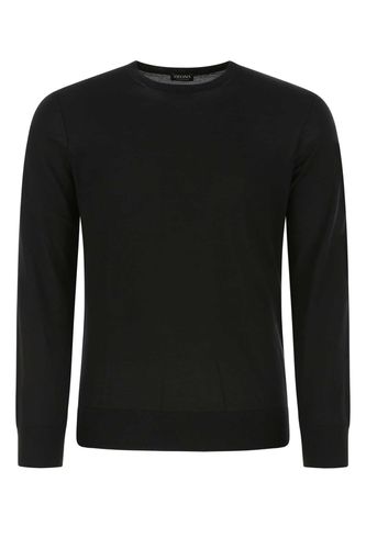 Zegna Black Cashmere Blend Sweater - Zegna - Modalova