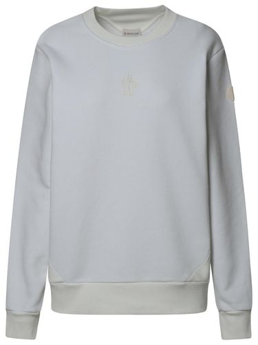 Moncler White Cotton Sweatshirt - Moncler - Modalova
