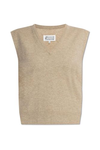 Maison Margiela V-neck Knitted Vest - Maison Margiela - Modalova