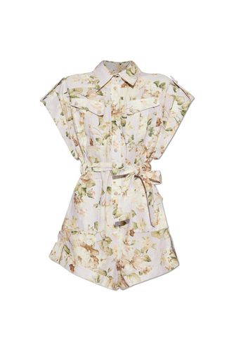 Acacia Floral Printed Playsuit - Zimmermann - Modalova