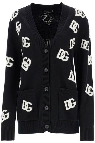 Dolce & Gabbana Woolen Dg Cardigan - Dolce & Gabbana - Modalova