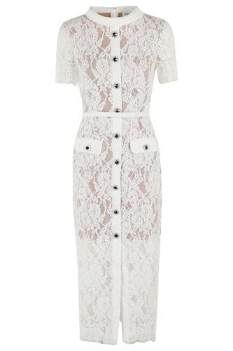 Lace Button Midi Dress - self-portrait - Modalova