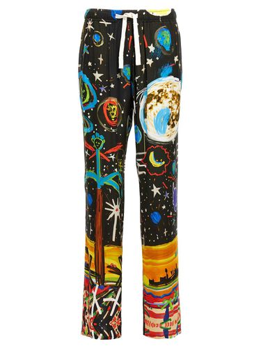 Starry Night Printed Drawstring Pants - Palm Angels - Modalova