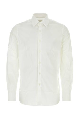 Prada White Stretch Poplin Shirt - Prada - Modalova
