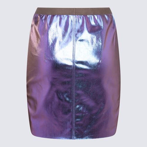 Purple And Blue Cotton Blend Diana Skirt - Rick Owens - Modalova